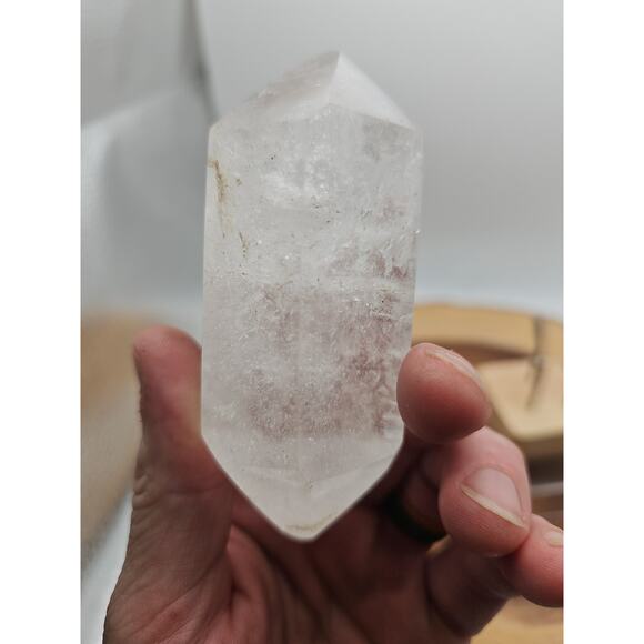 Quartz Crystal Point .49lb With Stand - Picture 11 of 11